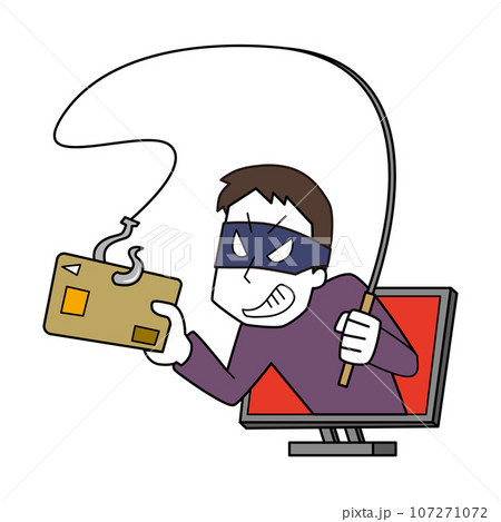 フィッシング詐欺のイメージイラスト 107271072