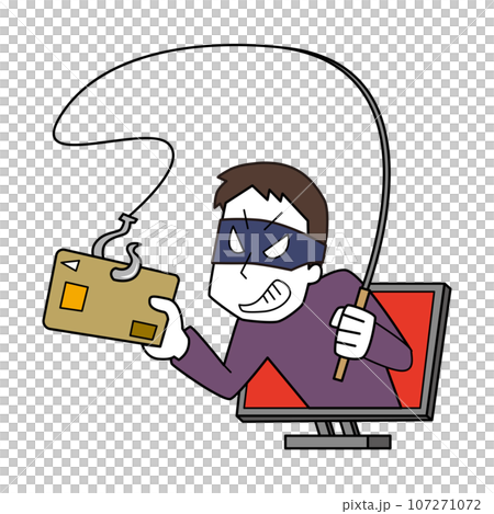 フィッシング詐欺のイメージイラスト 107271072