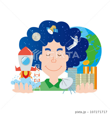 宇宙ビジネスのイメージイラスト 107271717