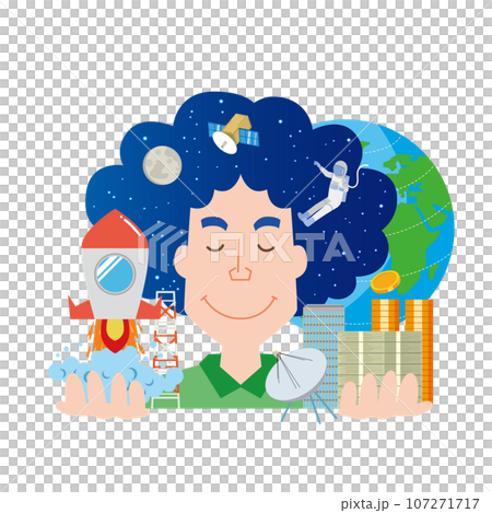 Image illustration of space business 107271717