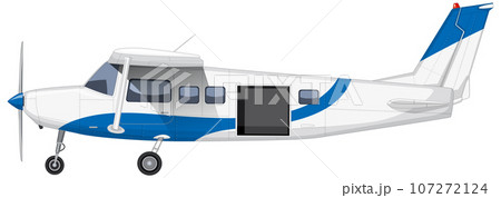 Isolated Airplane on White Background Isolated Airplane on White Background 107272124
