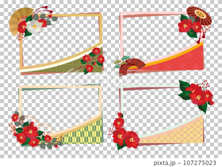 Camellia Japanese style New Year decoration Camellia Japanese style New Year decoration 107275023