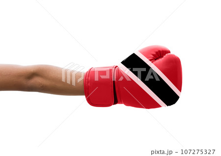 3D Flag on boxing gloves 3D Flag on boxing gloves 107275327