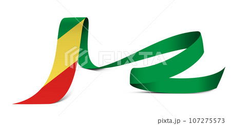 3D Flag on ribbon 107275573
