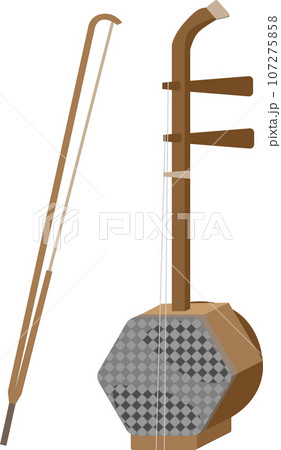 楽器の二胡のイラストセット 107275858