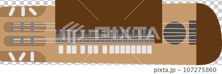 楽器の大正琴のイラスト 107275860