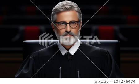Court of Law Trial. Portrait of Impartial Judge Reading Decision, striking Gavel. Justice Pronouncing Sentence. Judgment after Deliberation. Guilty, Not Guilty Verdict. Cinematic Concept Rule of Law Court of Law Trial. Portrait of Impartial Judge Reading Decision, striking Gavel. Justice Pronouncing Sentence. Judgment after Deliberation. Guilty, Not Guilty Verdict. Cinematic Concept Rule of Law 107276474