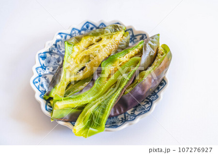 レンジで蒸し茄子 レンジで蒸し茄子 107276927