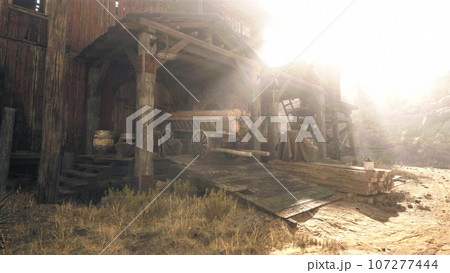 An old American western style town 107277444