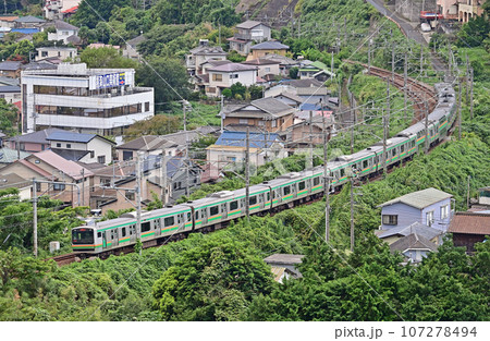 東海道本線 湯河原ー真鶴 JR東日本 E231系1000番台 U編成(小山) 東海道本線 湯河原ー真鶴 JR東日本 E231系1000番台 U編成(小山) 107278494