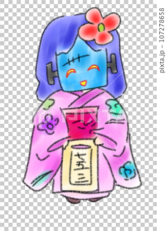 七五三を迎えたフランケンの女の子 107278658