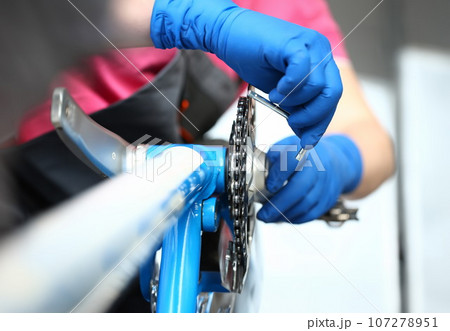 Hand in protective glove 107278951