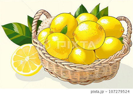 フルーツ レモンのかご盛り 5 フルーツ レモンのかご盛り 5 107279524
