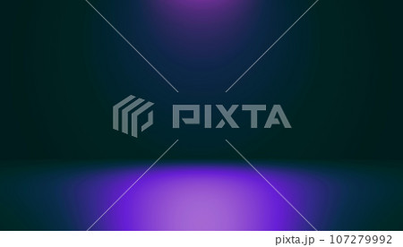 何もない部屋/床/壁/壁面展示/照明/光/紫 107279992