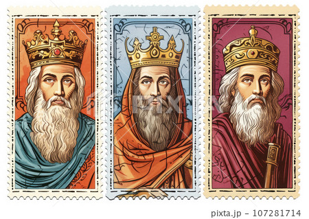 illustration of seals of the wise men illustration of seals of the wise men 107281714