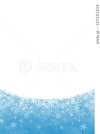 綺麗な雪の背景イラスト 107281834