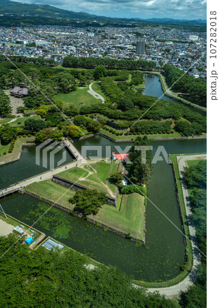 五稜郭タワーから見る函館五稜郭 107282018