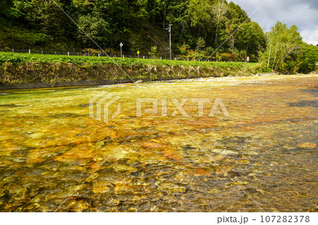 北湯沢温泉長流川・白絹の床（緑色凝灰岩） 107282378