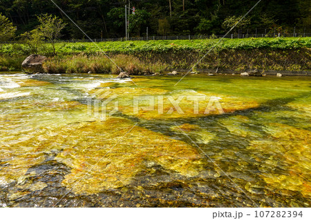 北湯沢温泉長流川・白絹の床（緑色凝灰岩） 107282394