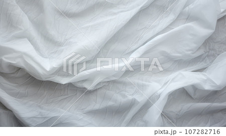 Background texture of white marble and fabric with gray veins of wavy shape Background texture of white marble and fabric with gray veins of wavy shape 107282716