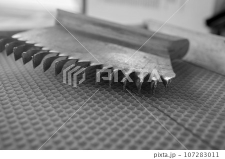 Abstract hexagon structure is honeycomb from bee 107283011