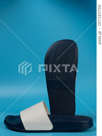 Blue rubber beach flipflops Blue rubber beach flipflops 107283700