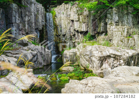 河川環境楽園、木曽川水園の大滝〈岐阜県各務原市〉 河川環境楽園、木曽川水園の大滝〈岐阜県各務原市〉 107284182