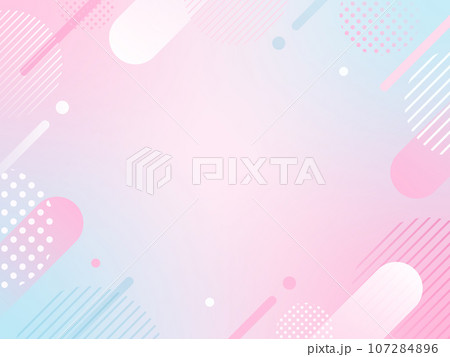 春 ピンク 水色 ポップ グラデーション背景 春 ピンク 水色 ポップ グラデーション背景 107284896