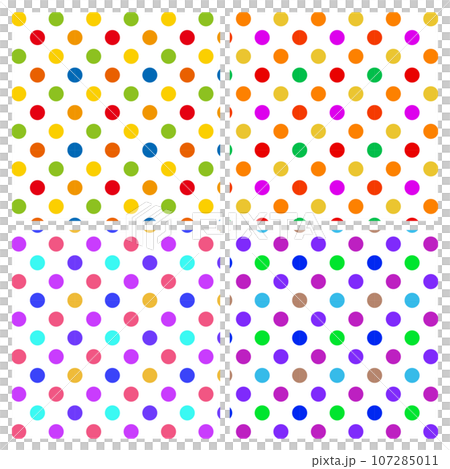 Colorful retro pattern set Colorful retro pattern set 107285011