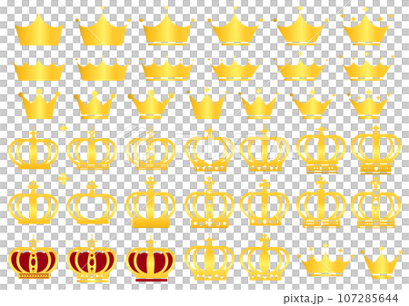 金色の王冠ランキングセット 107285644