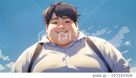 太っている男性。肥満体型。 - AI生成画像 107285926