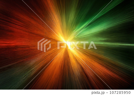 背景素材　放射する光　1 107285950