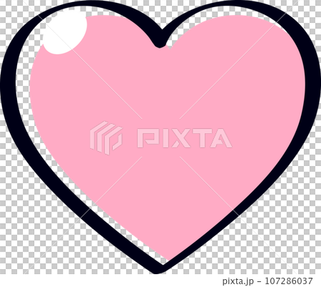 handwritten heart mark 107286037