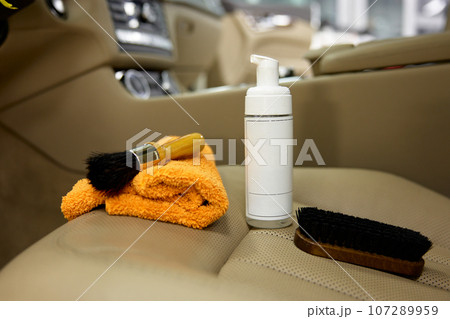 Professional tools and cosmetics for car detailing and cleaning service Professional tools and cosmetics for car detailing and cleaning service 107289959