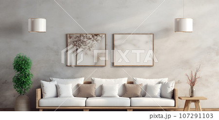 Modern sofa near the wall 107291103