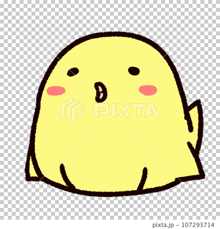 楽しげなひよこ 107293714