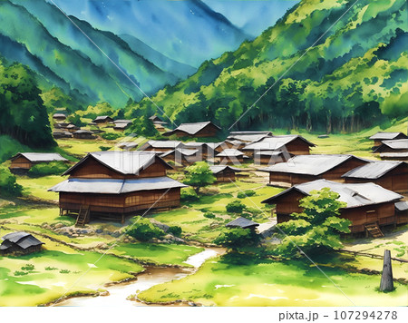 原風景 日本の原風景 里山の雑木のある景色を家庭の庭や街並みから広げ ...