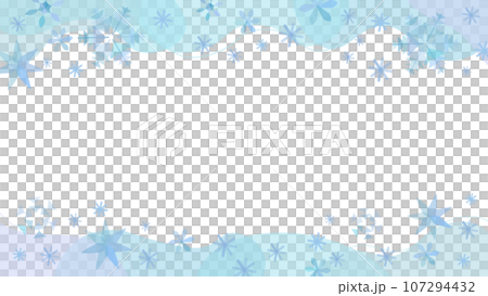 Light blue snowflake vector frame image that can be used for Christmas Light blue snowflake vector frame image that can be used for Christmas 107294432