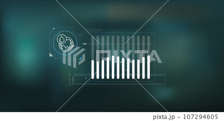 Infographic of stability in global oil demand. 107294605
