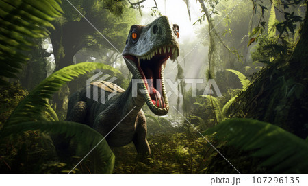 Dinosaur in the forest Dinosaur in the forest 107296135