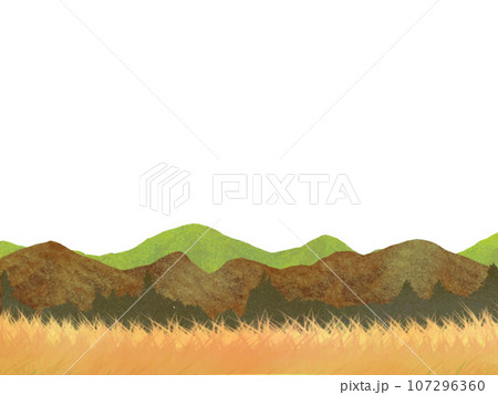秋の紅葉の山の風景 秋の紅葉の山の風景 107296360