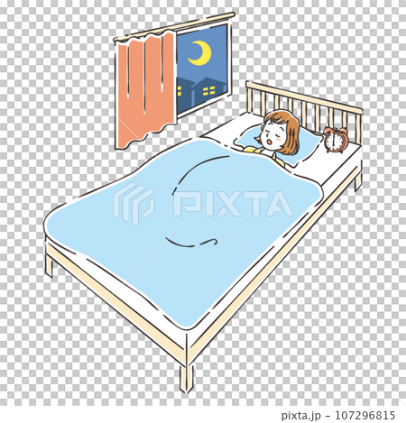 young woman sleeping young woman sleeping 107296815
