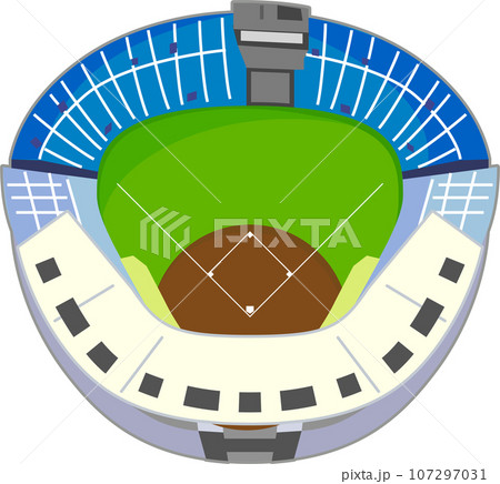 甲子園球場　俯瞰図 107297031