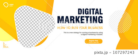 Business webinar social media post template design and used in digital Marketing concepts banner template design 107297243