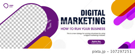 Business webinar social media post template design and used in digital Marketing concepts banner template design 107297251