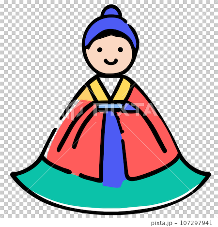 Cute child wearing hanbok generate ai Cute child wearing hanbok generate ai 107297941