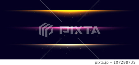 Neon divider lines set. Glowing horizontal stripes collection. Fluorescent electric light sticks pack. Shining laser beams LED effect bundle. Vector pink yellow orange elements for poster banner cover Neon divider lines set. Glowing horizontal stripes collection. Fluorescent electric light sticks pack. Shining laser beams LED effect bundle. Vector pink yellow orange elements for poster banner cover 107298735