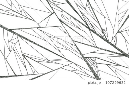 鋭利なガラスをイメージした抽象画のイラスト素材 [107299622] - PIXTA
