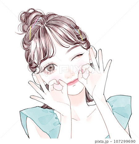 たこ焼きポーズ たこ焼きポーズ 107299690