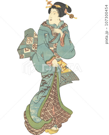 Kimono / furisode / coming-of-age ceremony / - Stock